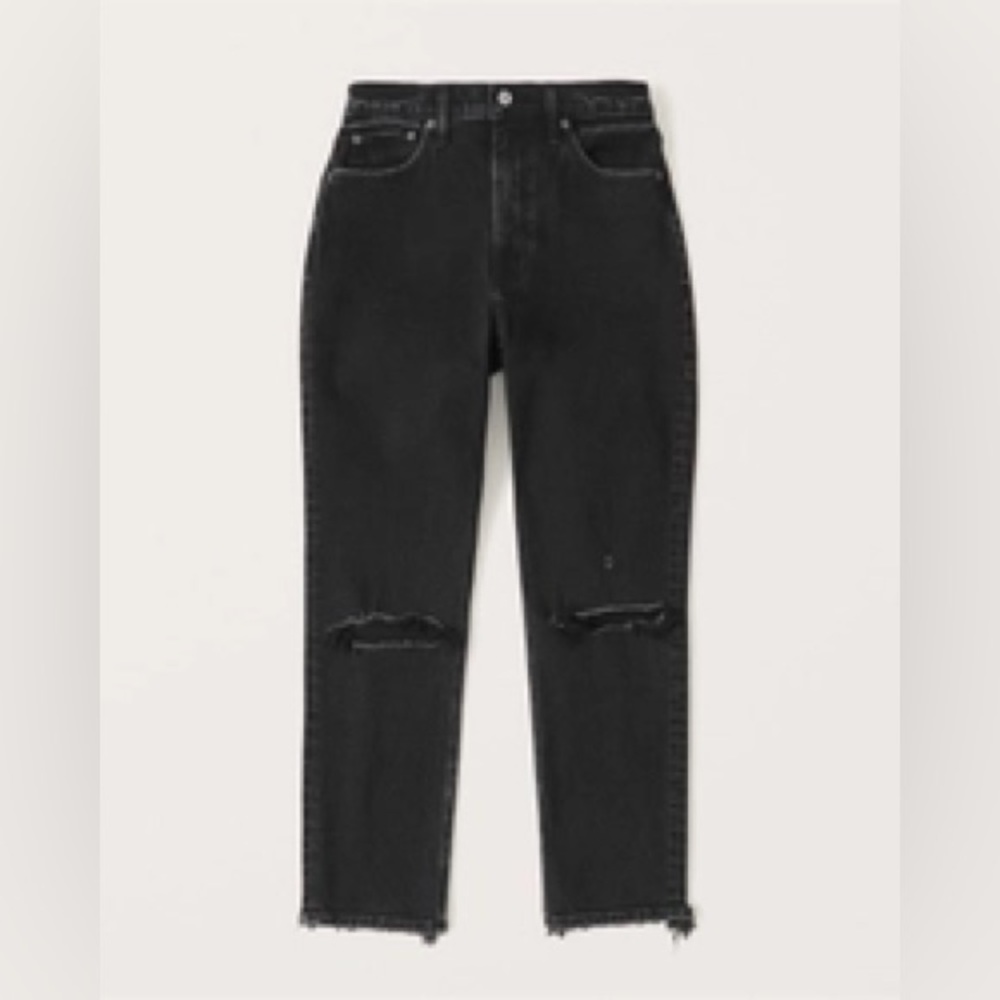 Abercrombie Curve Love High Rise Mom Jeans NWT size 24